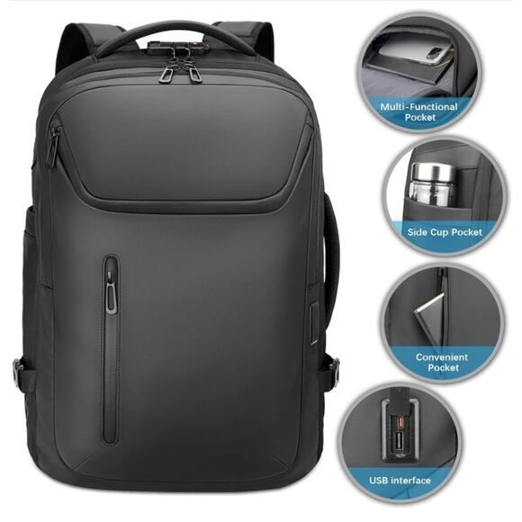 50l backpack laptop Hodari - Recycled Polyester access water bottle pockets on each side allow you to stay hydrated on the go LOVEVOOK Freyja Travel Backpack -Carry